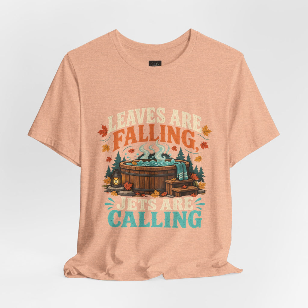 Leaves are Falling - Jets are calling - Fall Hot Tub Shirt
