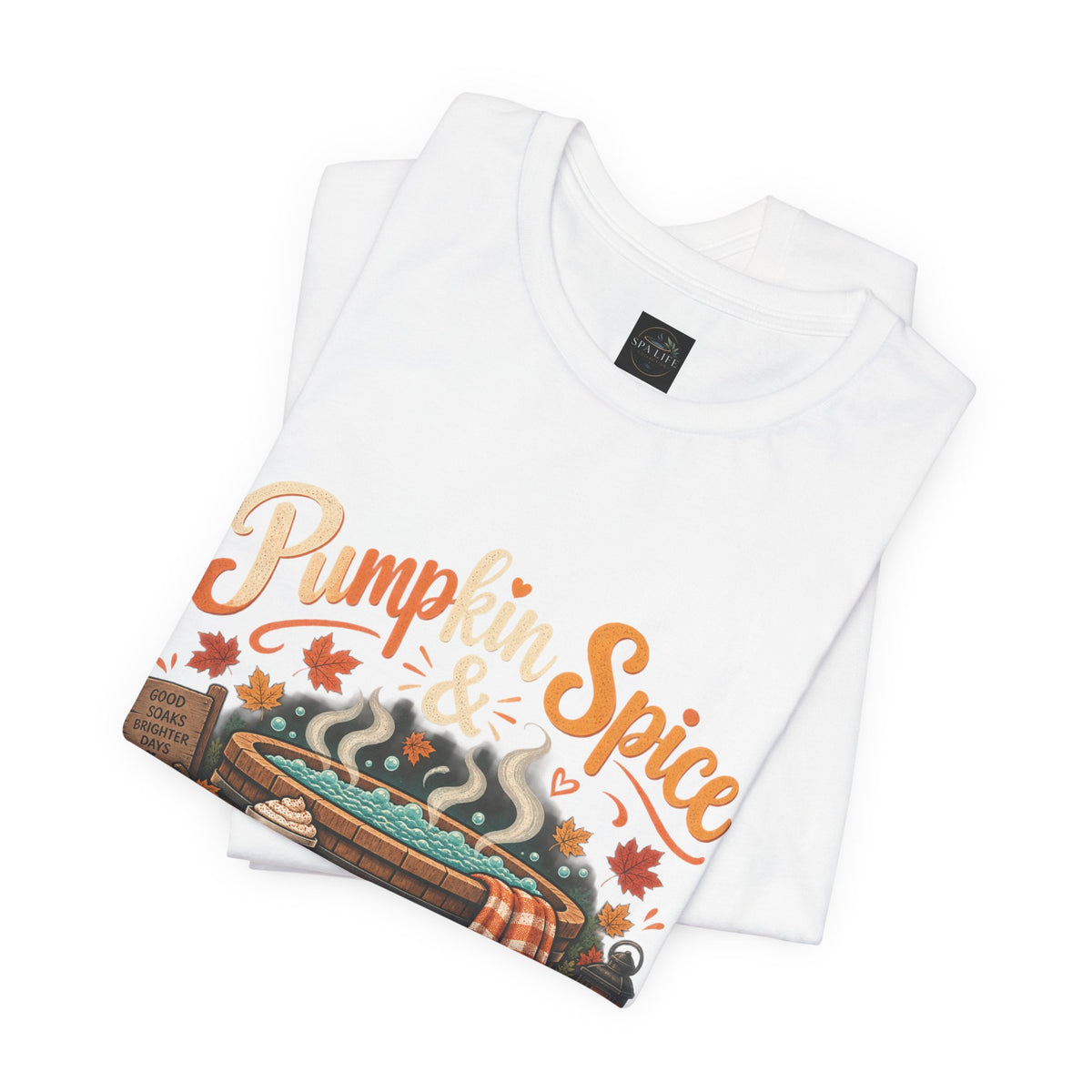 Pumpkin Spice Hot Tub Nights Tee — Fall Hot Tub Shirt
