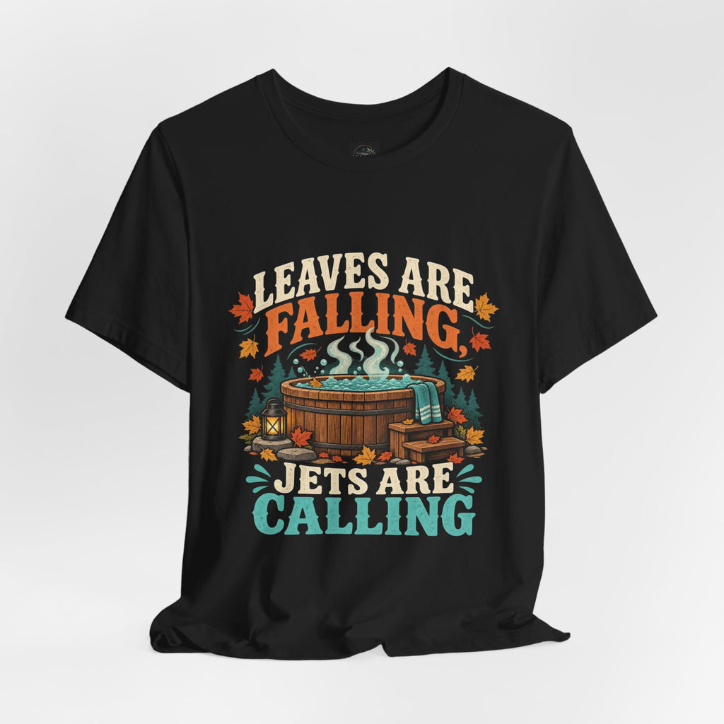 Leaves are Falling - Jets are calling - Fall Hot Tub Shirt