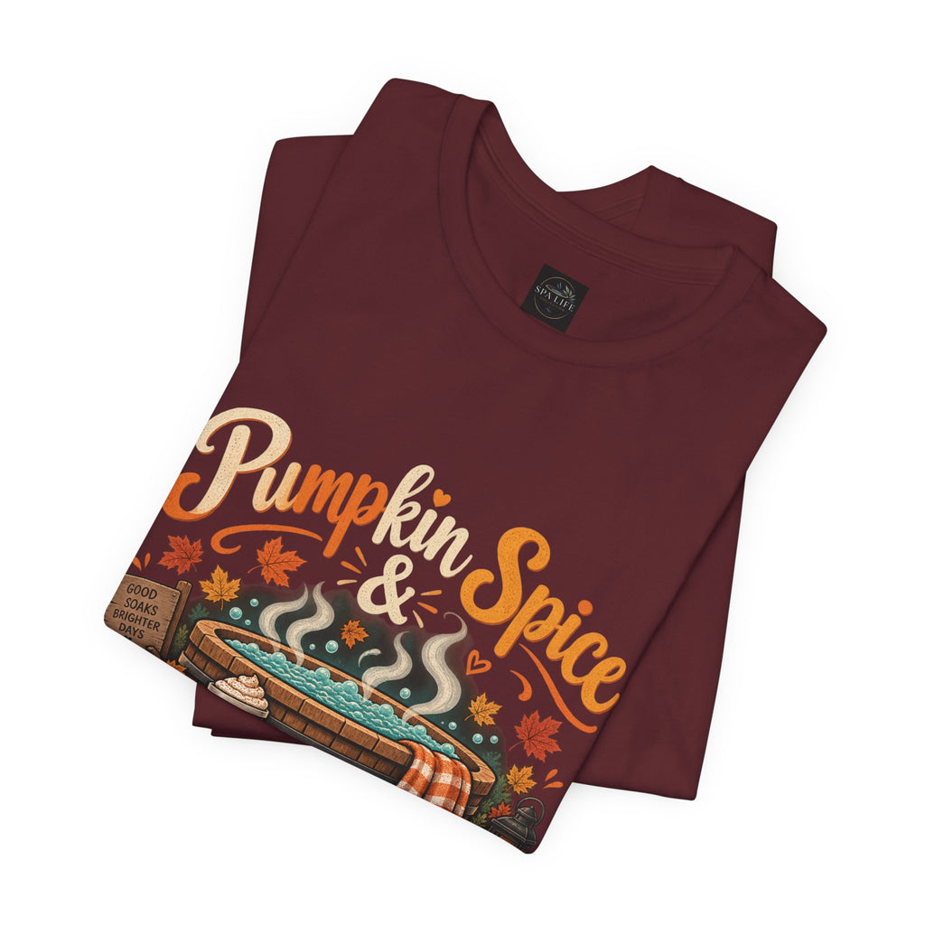 Pumpkin Spice Hot Tub Nights Tee — Fall Hot Tub Shirt