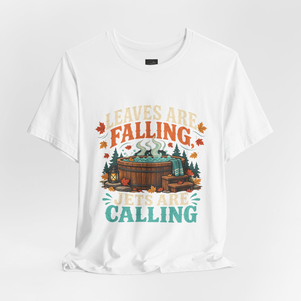 Leaves are Falling - Jets are calling - Fall Hot Tub Shirt