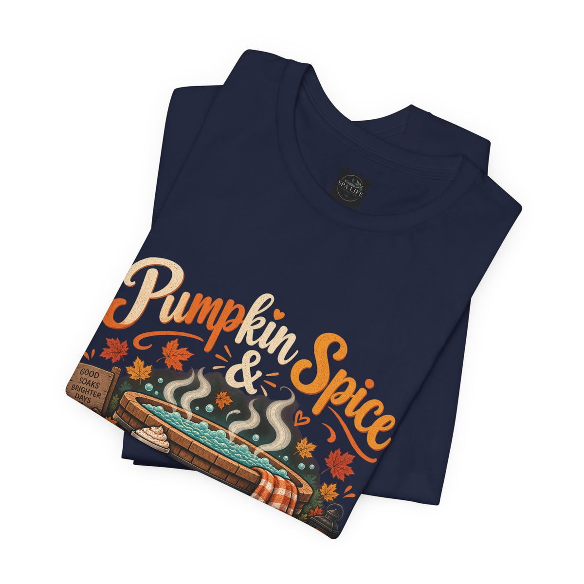 Pumpkin Spice Hot Tub Nights Tee — Fall Hot Tub Shirt