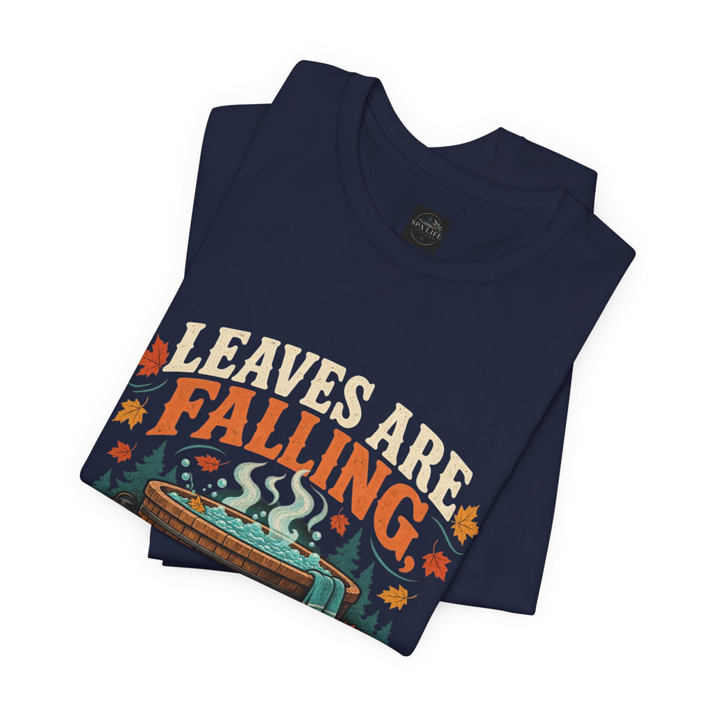 Leaves are Falling - Jets are calling - Fall Hot Tub Shirt