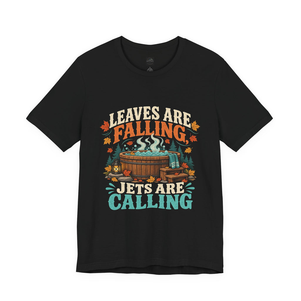 Leaves are Falling - Jets are calling - Fall Hot Tub Shirt