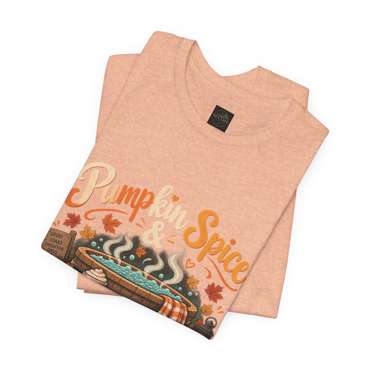 Pumpkin Spice Hot Tub Nights Tee — Fall Hot Tub Shirt