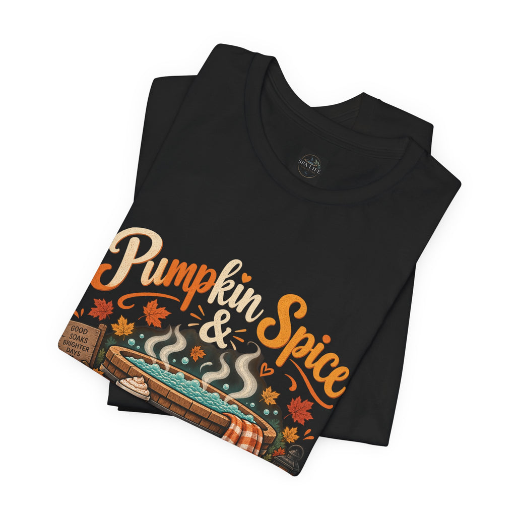 Pumpkin Spice Hot Tub Nights Tee — Fall Hot Tub Shirt