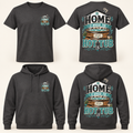 Home Is Where the Hot Tub Is T-Shirt & Hoodie front and back product mockup