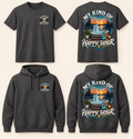 My Kind of Happy Hour Hot Tub T-Shirt & Hoodie front and back product mockup
